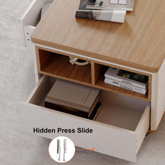 Modern Lift-Top Coffee Table With Storage & Wheels