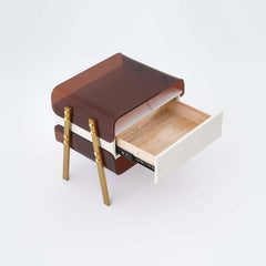 Modern Lighted Nightstand With Wireless Charging