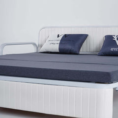 Modern Linen Sofa Bed With Storage - Deep & Light Gray