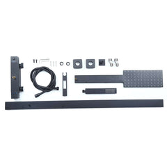 Modern Matte Black Brass Shower System with Anti-Scald Features