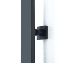 Modern Matte Black Brass Shower System with Anti-Scald Features