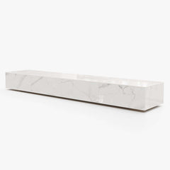 Modern Matte Black TV Stand With Electric Fireplace