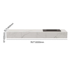 Modern Matte Black TV Stand With Electric Fireplace Dimensions