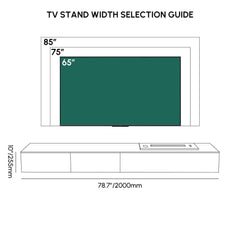 Modern Matte Black TV Stand With Electric Fireplace Dimensions