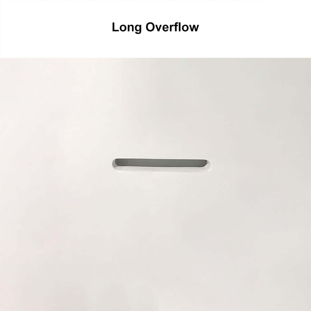 Modern Matte White Double Ended Freestanding Bathtub in Stone Resin