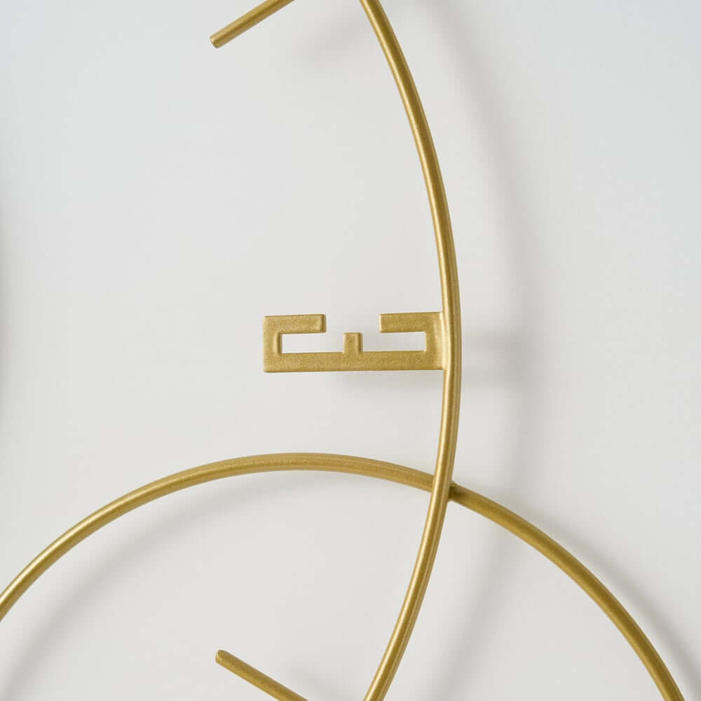 Modern Metal and Wood Wall Clock with Silent Quartz Movement