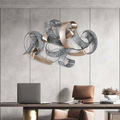 Modern Metal Wall Art – Abstract Irregular Shape Decor