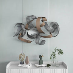 Modern Metal Wall Art – Abstract Irregular Shape Decor