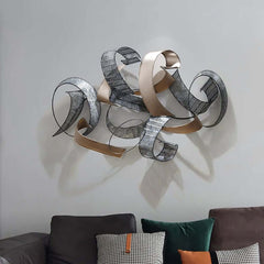 Modern Metal Wall Art – Abstract Irregular Shape Decor