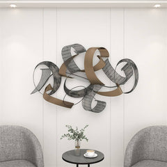 Modern Metal Wall Art – Abstract Irregular Shape Decor