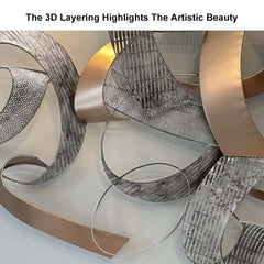 Modern Metal Wall Art – Abstract Irregular Shape Decor