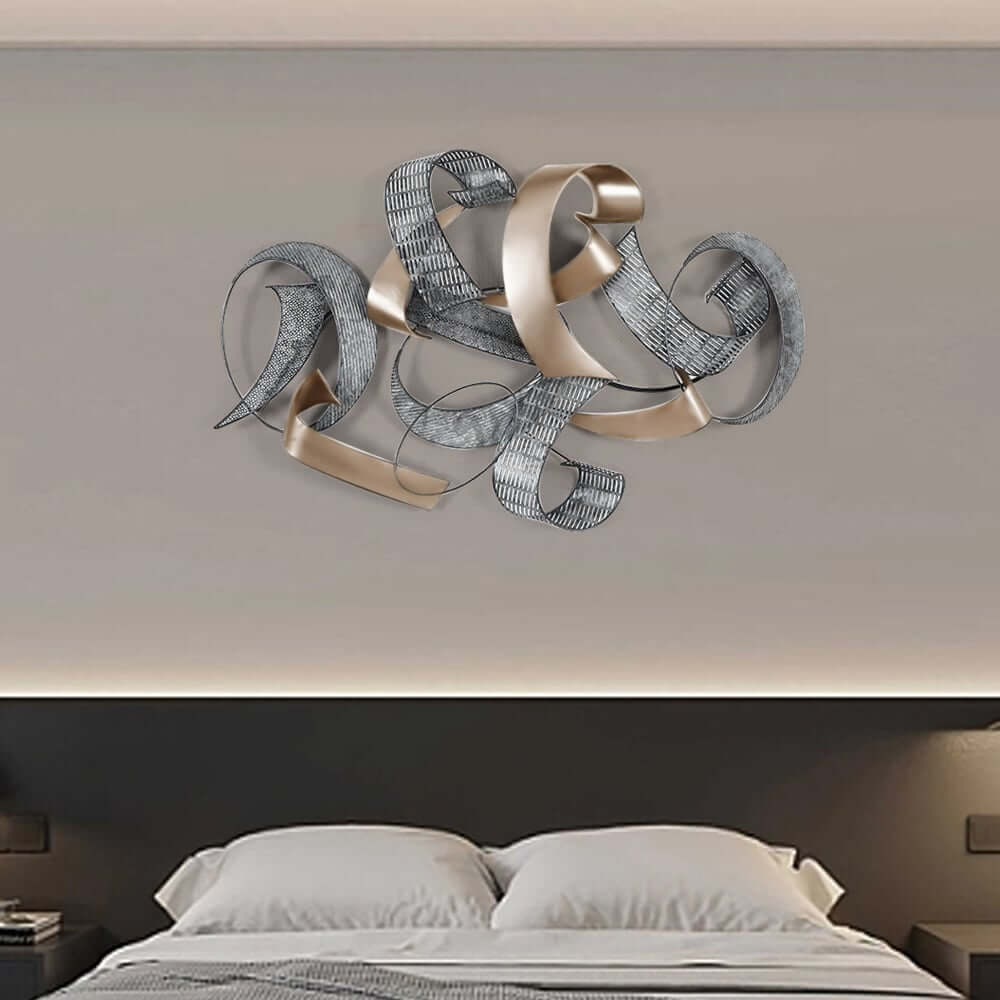 Modern Metal Wall Art – Abstract Irregular Shape Decor