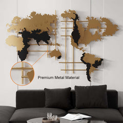 Modern Metal Wall Art with 3D Layered Abstract Design