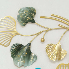 Modern Metal Wall Art with Floral and Plant Motif