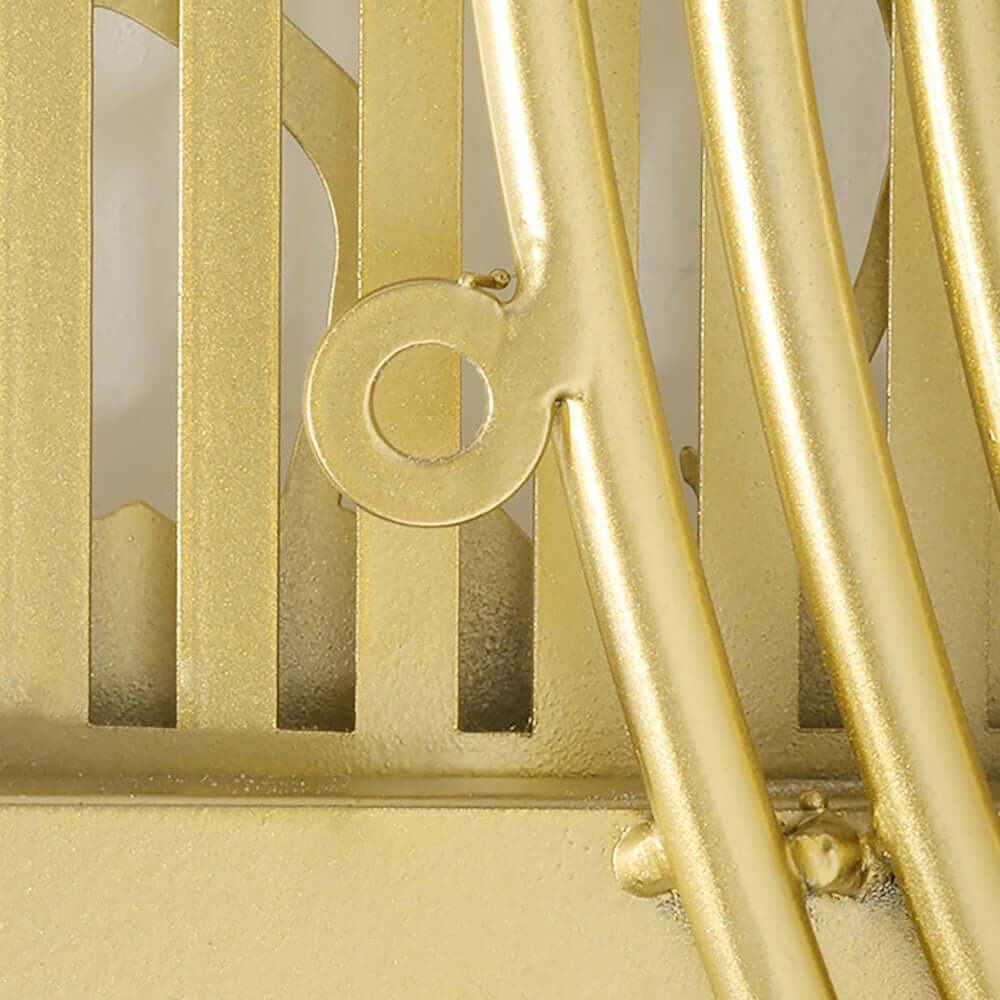 Modern Metal Wall Art with Floral and Plant Motif