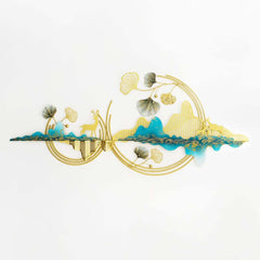 Modern Metal Wall Art with Floral and Plant Motif