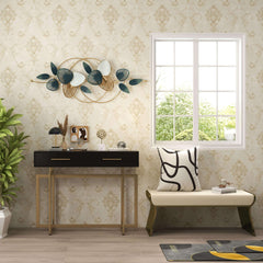 Modern Metal Wall Art with Floral Hollow-Out Design