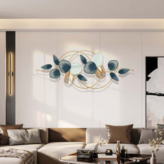 Modern Metal Wall Art with Floral Hollow-Out Design