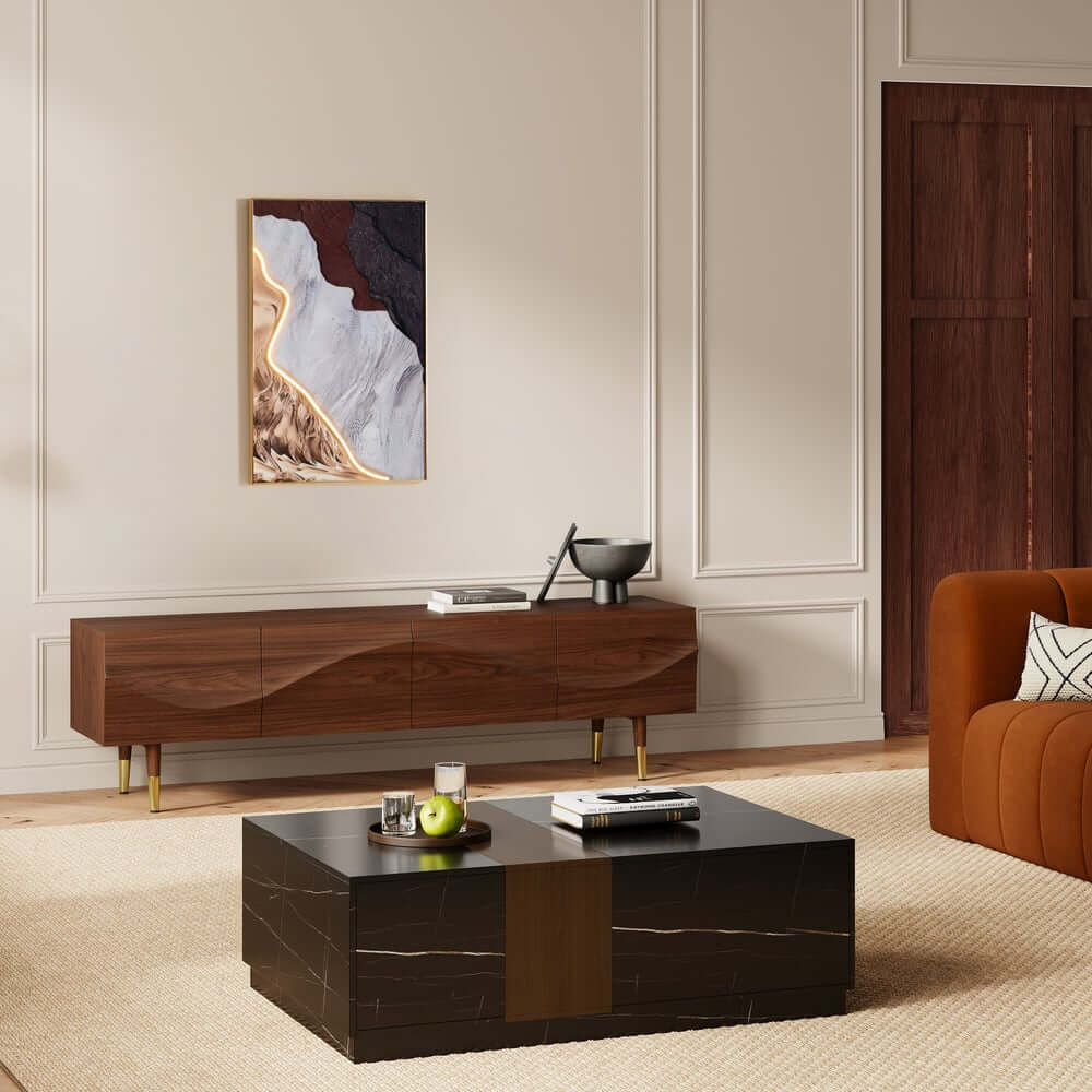 Modern Metal Wall Art with LED Lighting and Abstract Nature Design