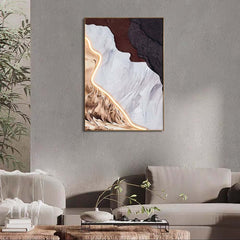 Modern Metal Wall Art with LED Lighting and Abstract Nature Design Main Product Image