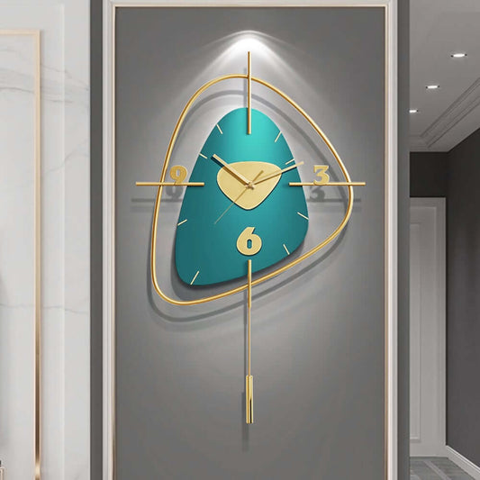 Modern Metal Wall Clock with Silent Quartz Movement