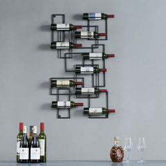 Modern Metal Wine Rack With 10 Shelves