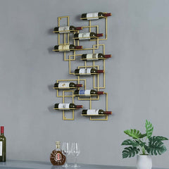 Modern Metal Wine Rack With 10 Shelves