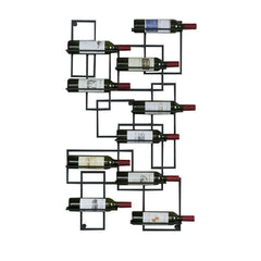 Modern Metal Wine Rack With 10 Shelves