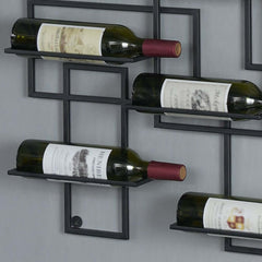 Modern Metal Wine Rack With 10 Shelves