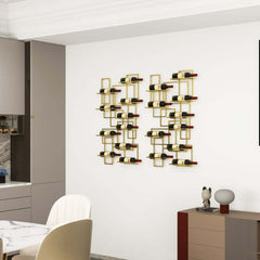 Modern Metal Wine Rack With 10 Shelves