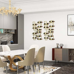 Modern Metal Wine Rack With 10 Shelves