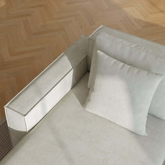 Modern Modular Sectional Sofa With Cotton-Linen Upholstery