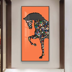 Modern Multi-Color Animal Wall Art in Aluminium Alloy Frame