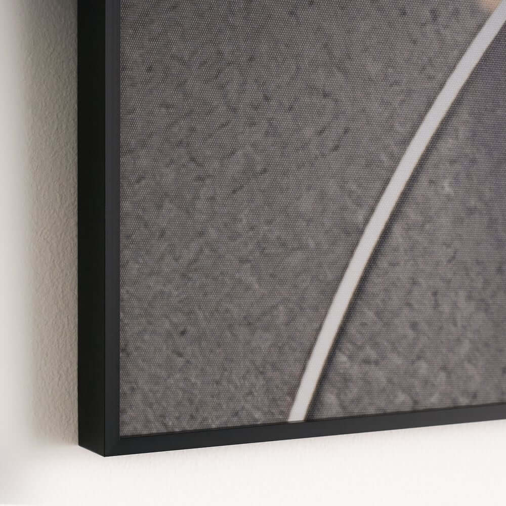 Modern Multi-Color Geometric Wall Art Set in Aluminium Frame