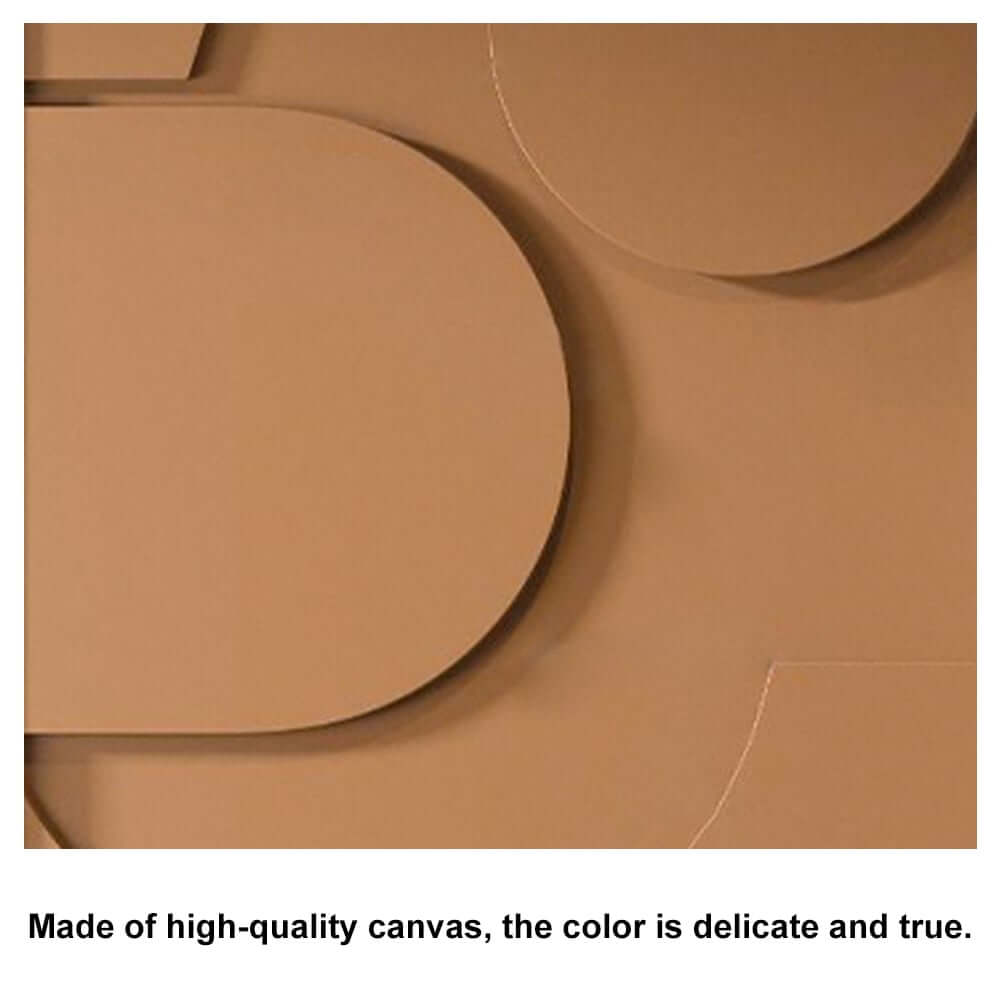 Modern Multi-Color Geometric Wall Art Set with Aluminum Frame