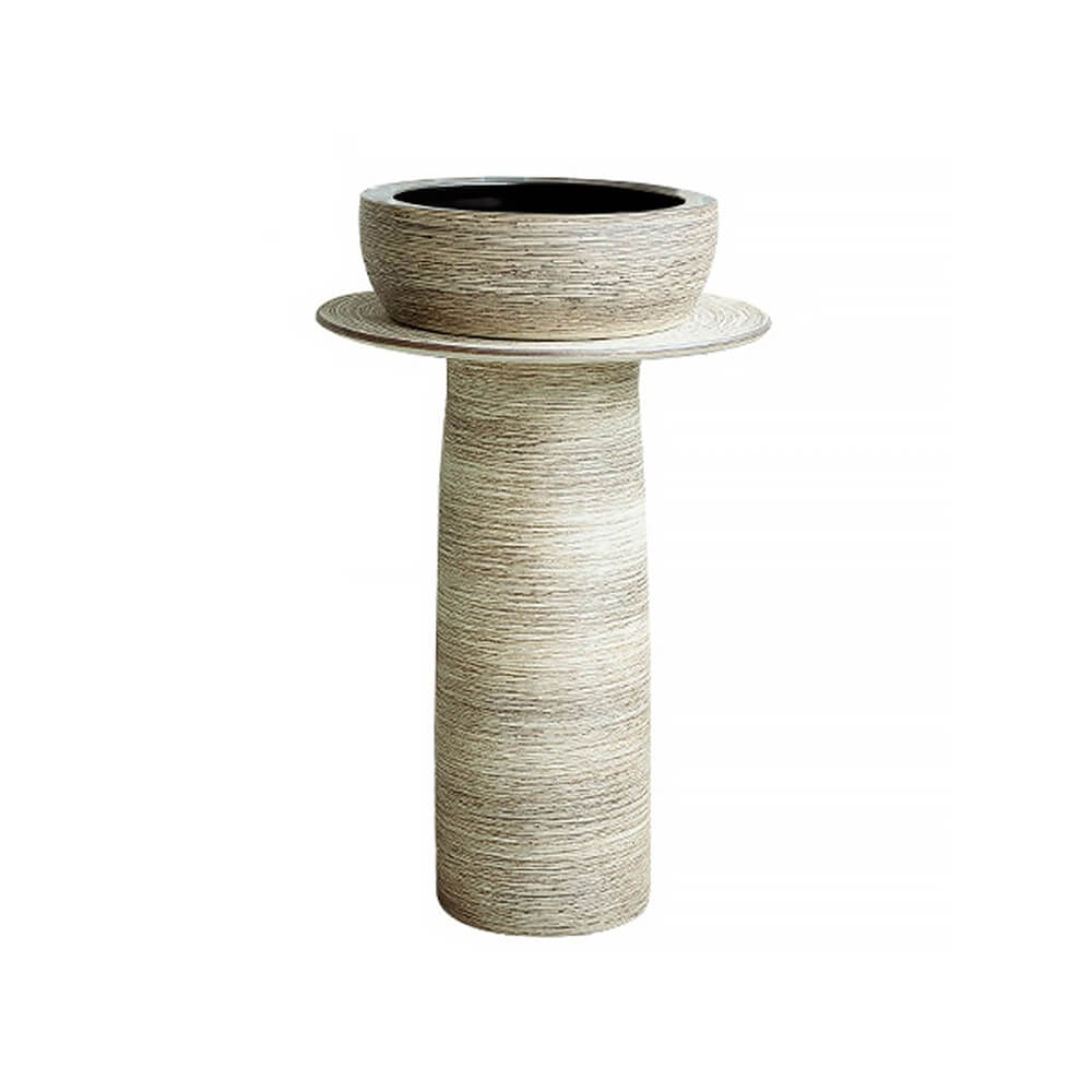 Modern Multi-Color Kaolin Clay Freestanding Pedestal Sink