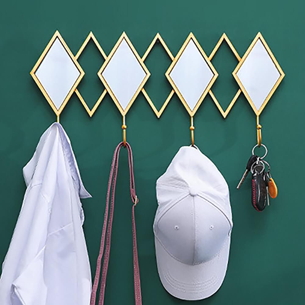 Modern Multi-Color Metal Wall Hooks - 8 Decorative Coat Hooks