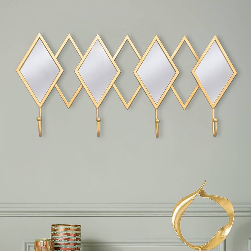 Modern Multi-Color Metal Wall Hooks - 8 Decorative Coat Hooks