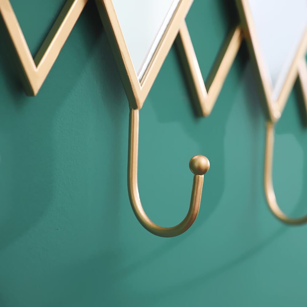 Modern Multi-Color Metal Wall Hooks - 8 Decorative Coat Hooks