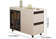 Modern Off White Coffee Table With Wheels Dimensions