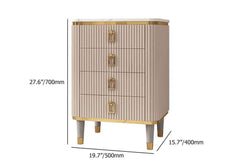Modern Off White Sintered Stone Chest with Drawers Dimensions