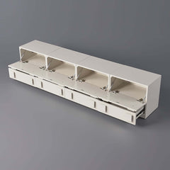 Modern Off-White TV Stand For 80"+ TVs With Doors