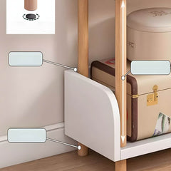 Modern Open-Back Kids Bookshelf with Non-Slip Wood Shelves