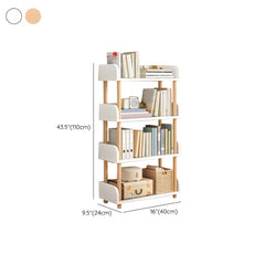 Modern Open-Back Kids Bookshelf with Non-Slip Wood Shelves Dimensions