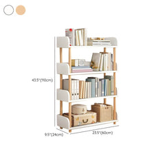 Modern Open-Back Kids Bookshelf with Non-Slip Wood Shelves Dimensions