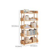 Modern Open-Back Kids Bookshelf with Non-Slip Wood Shelves Dimensions