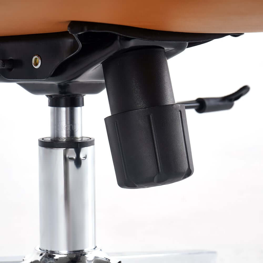 Modern Orange PU Leather Conference Chair with Adjustable Height