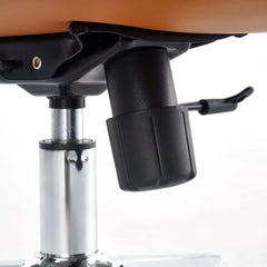 Modern Orange PU Leather Conference Chair with Adjustable Height