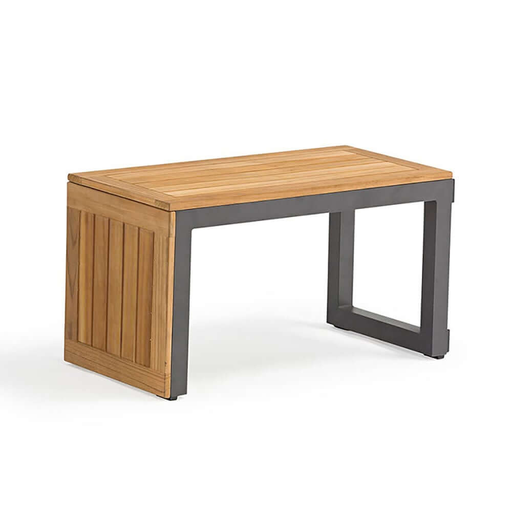 Modern Outdoor Sectional Sofa and Table Set with Acacia Wood