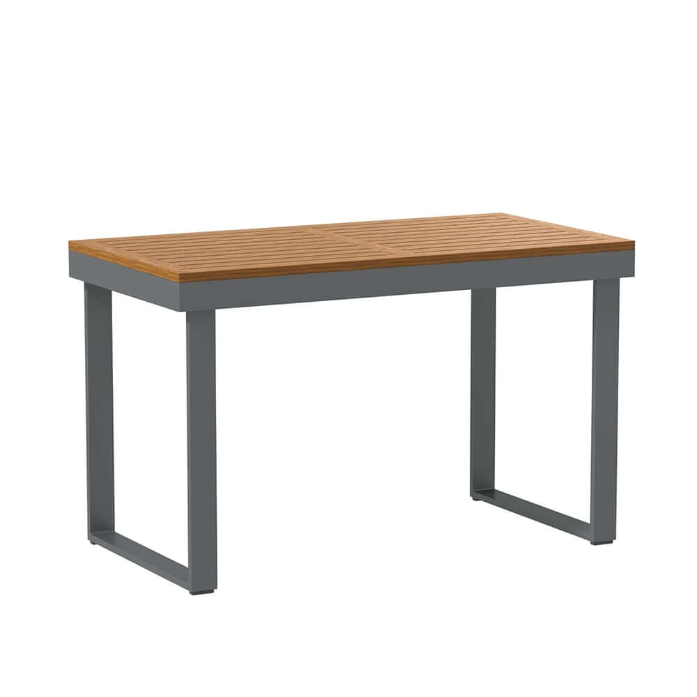 Modern Outdoor Sectional Sofa and Table Set with Acacia Wood